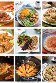 collage of 9 photos showing various ways to make chicken.