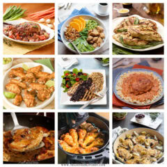 collage of 9 photos showing various ways to make chicken.