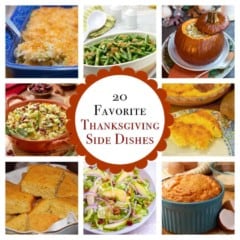 collage of 8 Thanksgiving side dishes