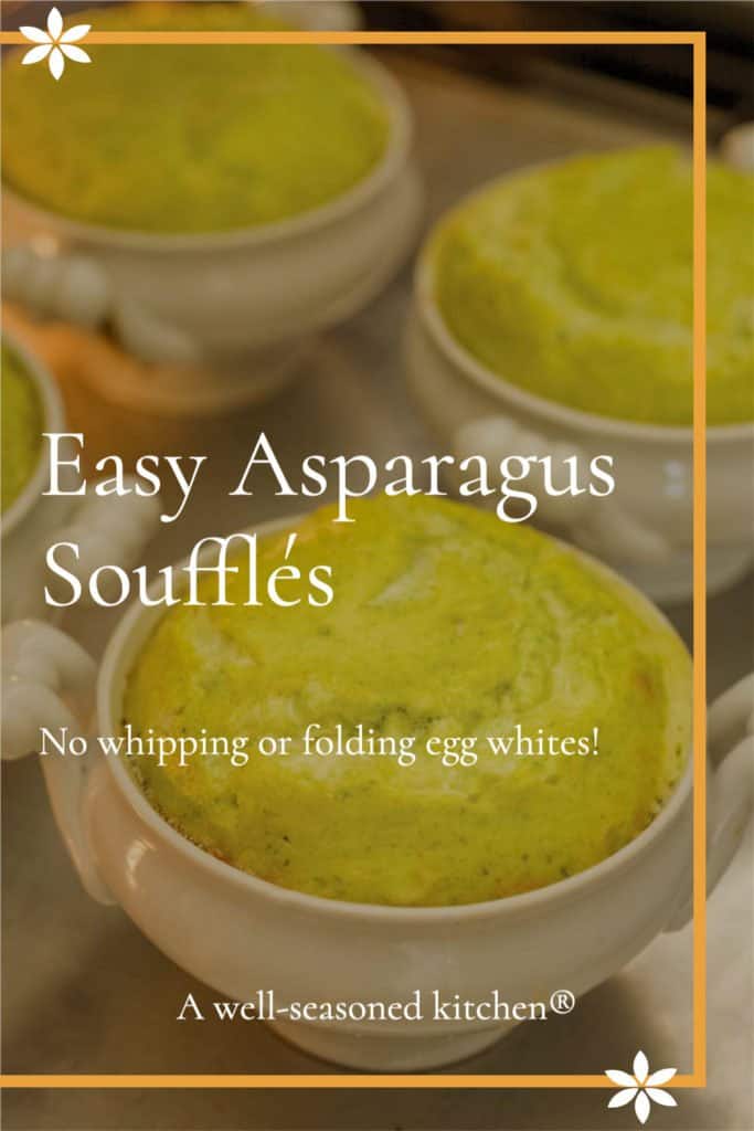 individual asparagus souffles, formatted for sharing