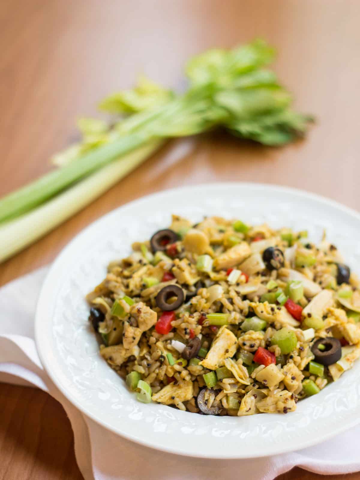 Chicken-Artichoke-Heearts-Quinoa-Rice-Salad