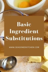 photo of various ingredients including milk, butter, nutmeg, and eggs, with post title superimposed on top.