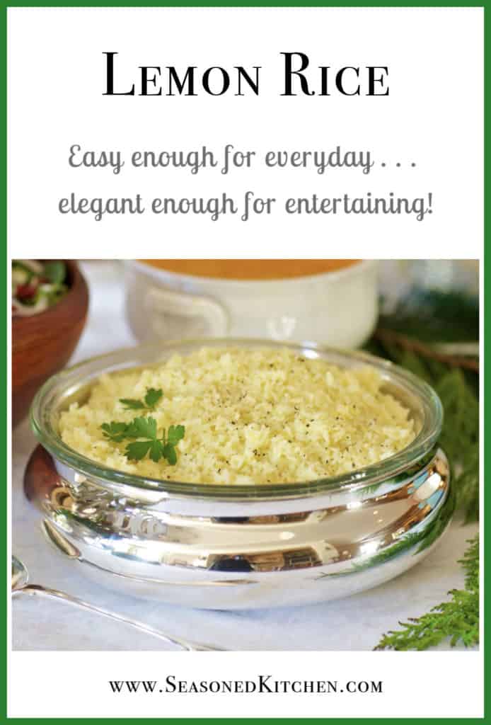 Easy Lemon Butter Rice Side Dish Recipe - A Well-Seasoned Kitchen®