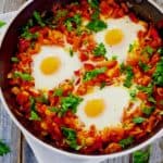 Poached Eggs in Tomato Sauce Recipe - A Well-Seasoned Kitchen