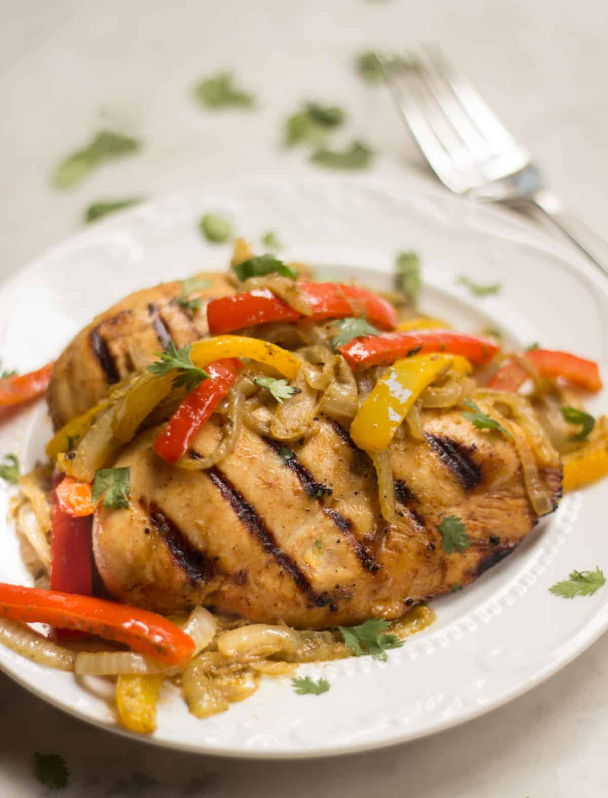 Southwestern Grilled Chicken with Peppers and Onions A WellSeasoned
