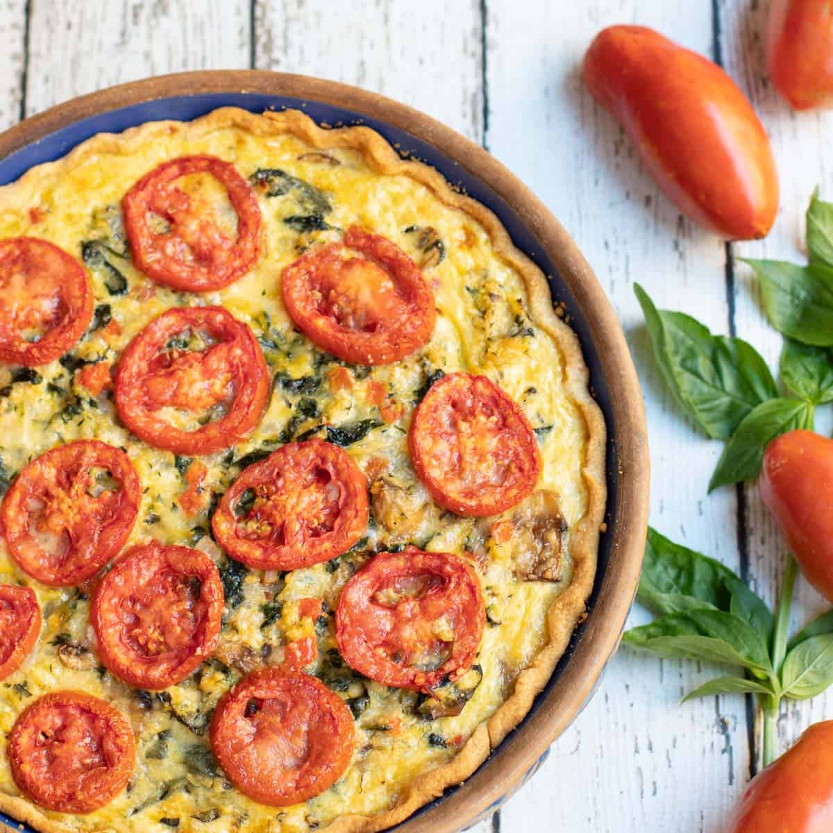 Garden Veggie Quiche Recipe - A Well Seasoned Kitchen