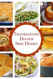 photo collage of 8 thanksgiving side dishes