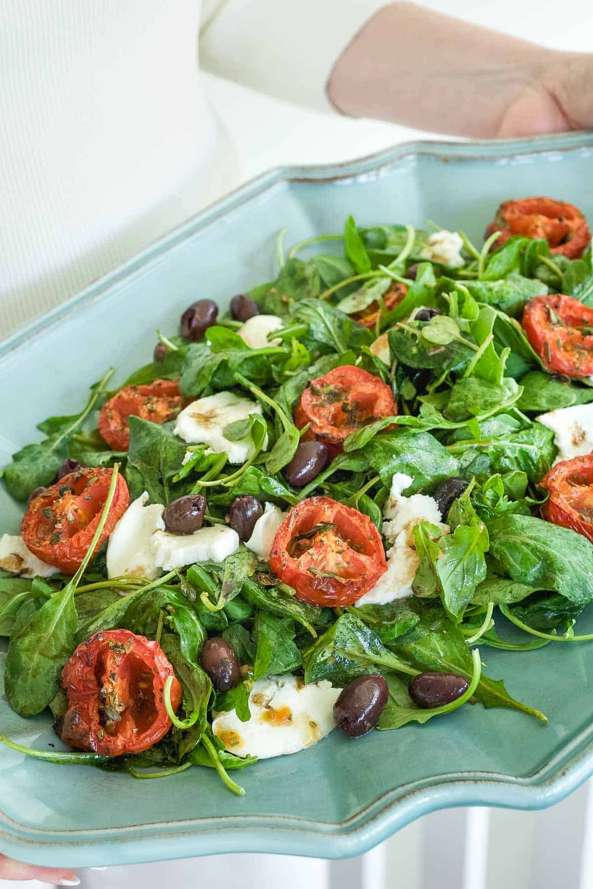 Arugula Tomato Salad with Balsamic Dressing - A Well-Seasoned Kitchen