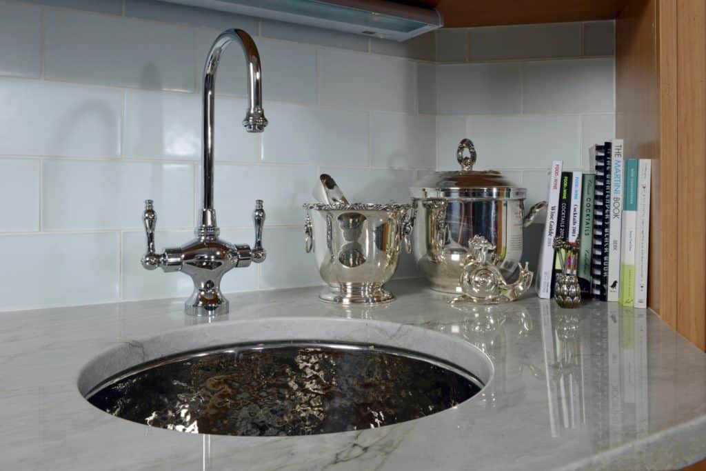 bar sink and faucet