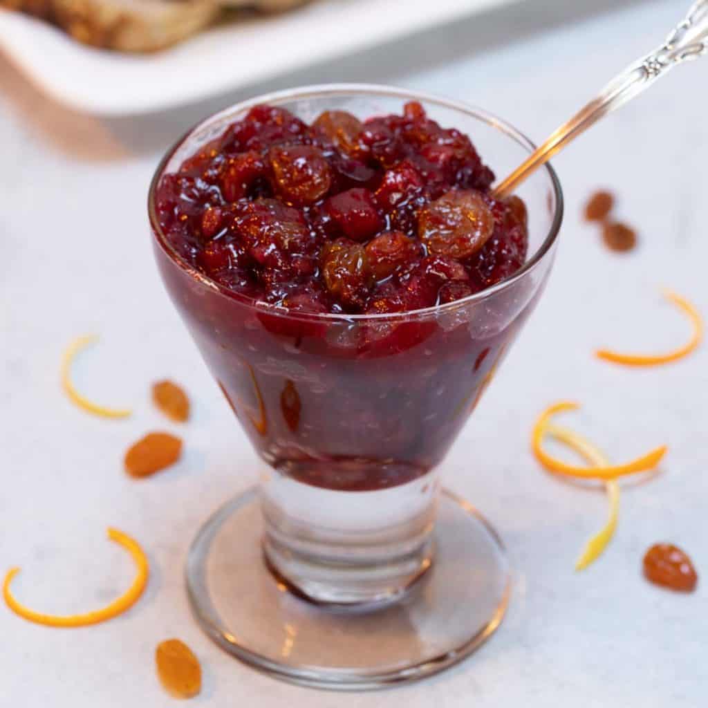 glass filled with Fruit Conserves