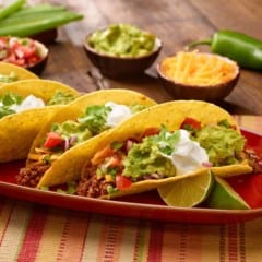 platter with Kidwell Family Tacos