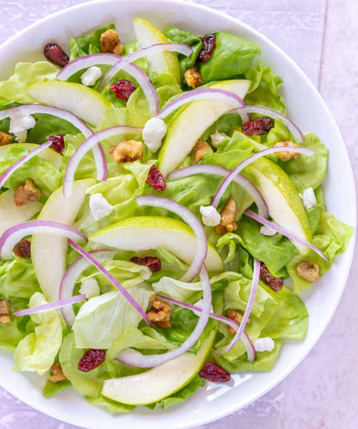Pear Goat Cheese Salad A WellSeasoned Kitchen®