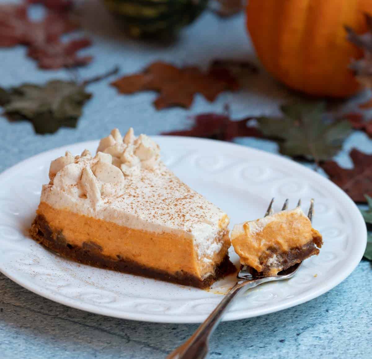 Slice of Rum Pumpkin Tart