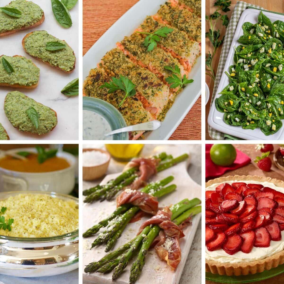 Spring Dish Assortment Spring Dinner Party Menu - A Well Seasoned Kitchen