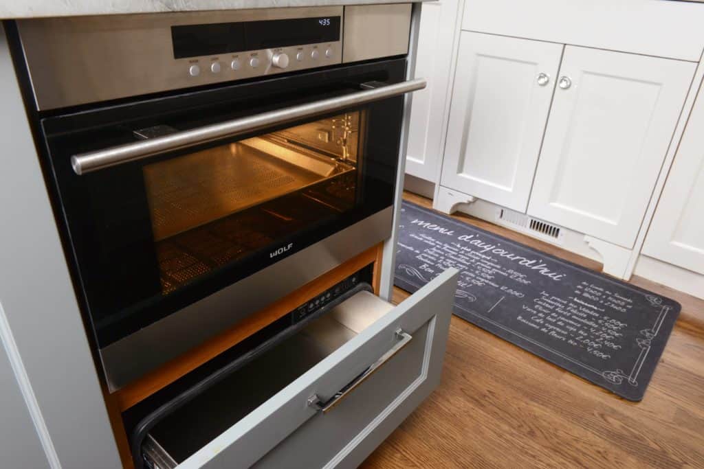 steam convection oven and warming drawer