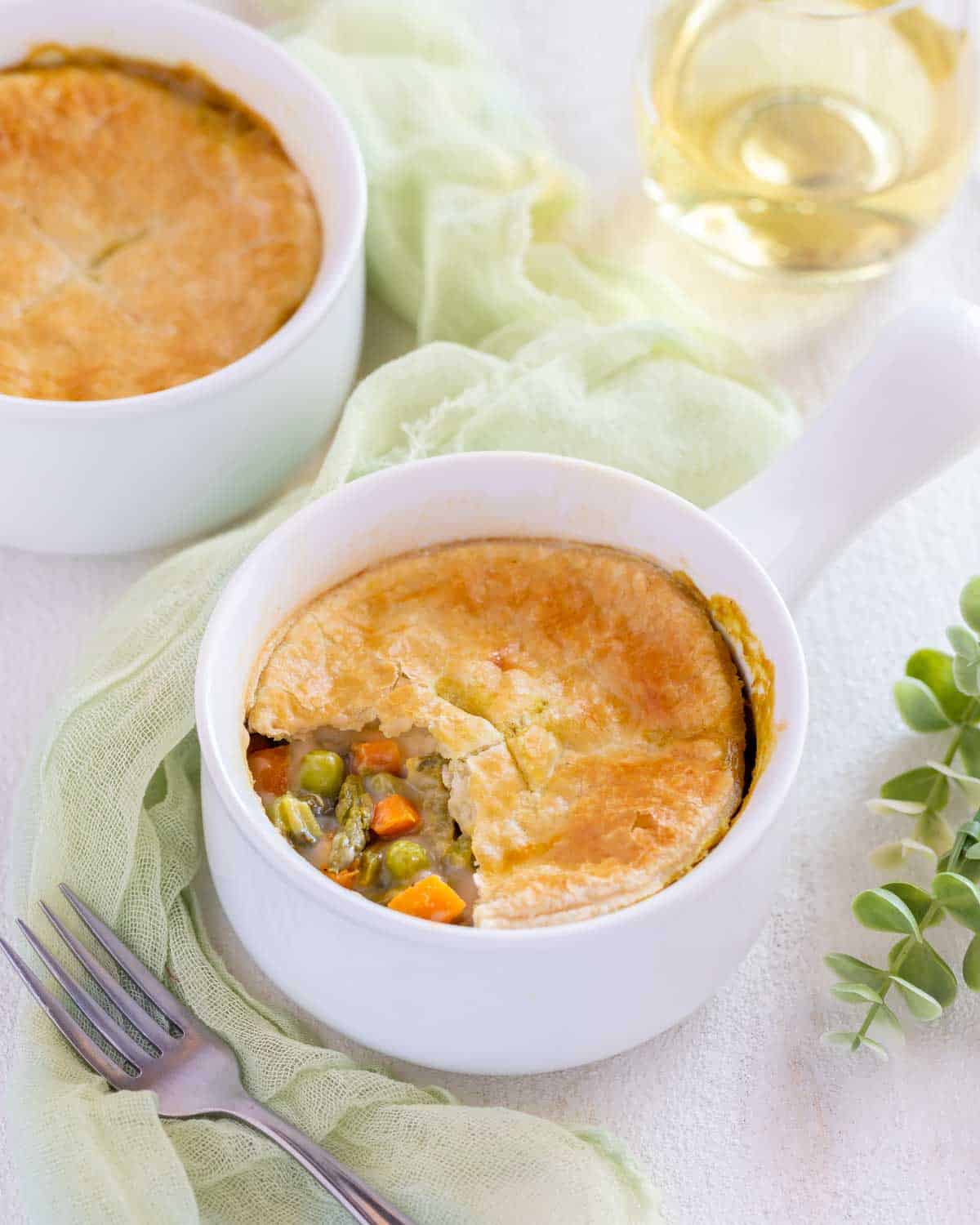 Make Ahead Vegetarian Chicken Pot Pie: Perfect For Meal Prep